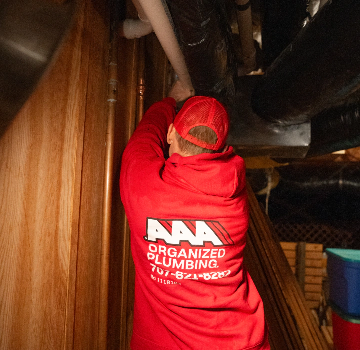 plumbing repair in a commercial building