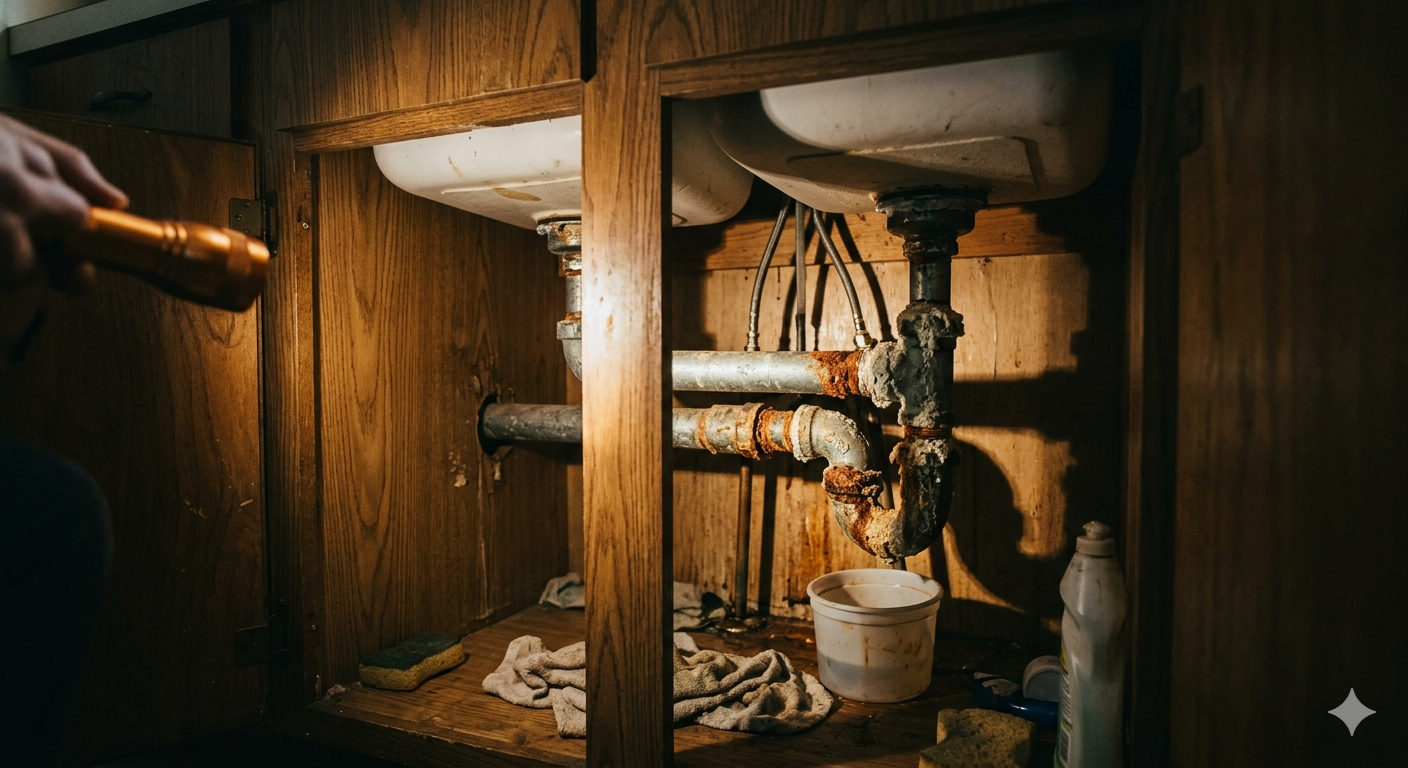 Sign 5: Your Home Is Over 50 Years Old with Original Plumbing