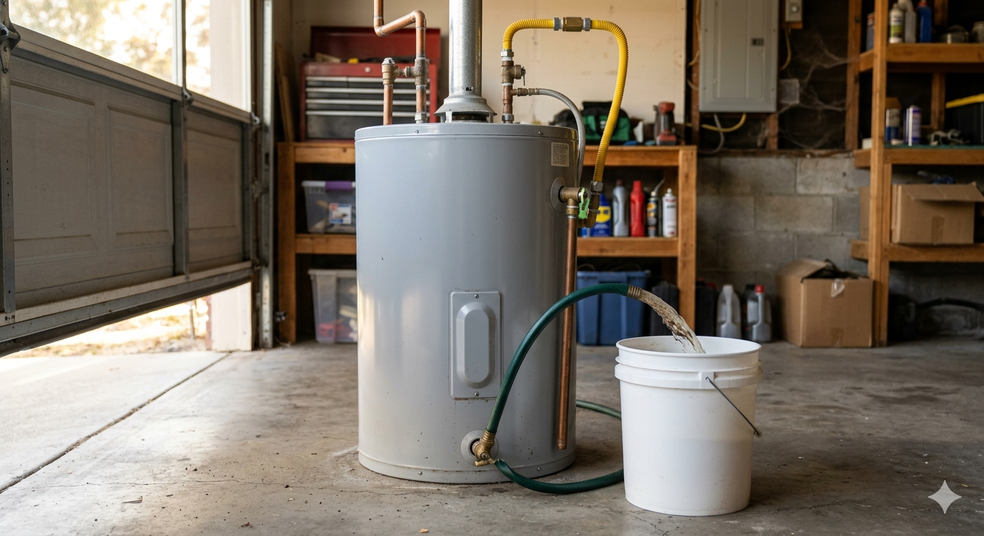 Homeowner inspecting plumbing beneath a kitchen sink